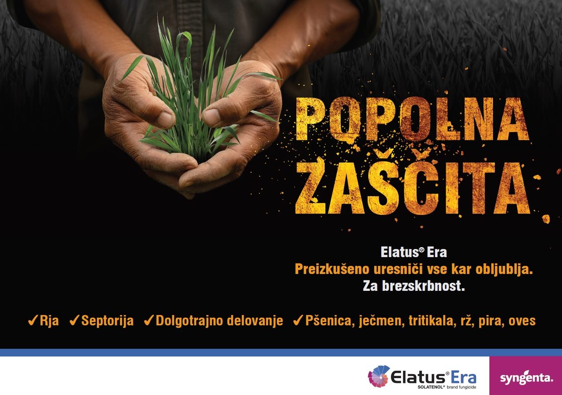 ELATUS Era zagotavlja izjemno dolgotrajno in najmočnejše varstvo žit proti vsem glavnim boleznim lista (pšenična listna pegavost, rje in ramularijska pegavost ječmena).